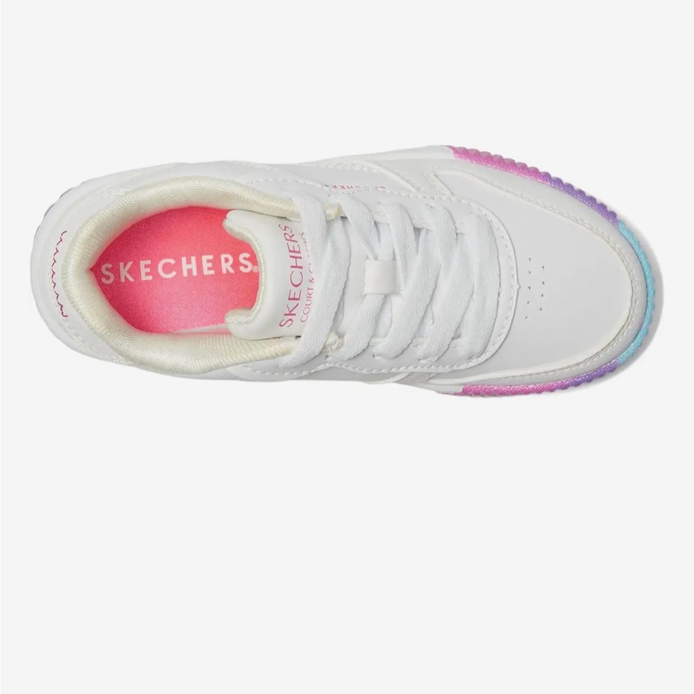 Girl's Shoes SKECHERS KIDS White Multi Jade 310890L (Little/Big Kid) New in Box - Picture 2 of 6